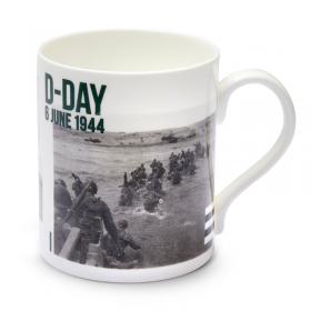 d-day normandy landings operation overlord facts and figures black and white mug main image